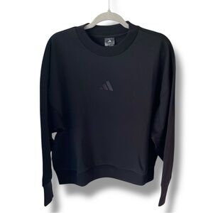 Adidas Women’s All SZN Sweatshirt Black Loose Fit Size L New With T